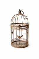 vogelkooi decoratie, metalen vogelkooi, landelijke decoratie, cottage stijl, vintage woonaccessoires, brocante decoratie, woondecoratie metaal, rustieke accessoires, decoratieve kooi, 